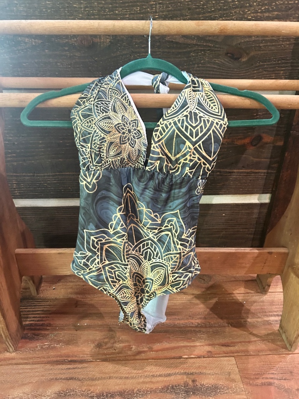One piece mandala print bathsuit